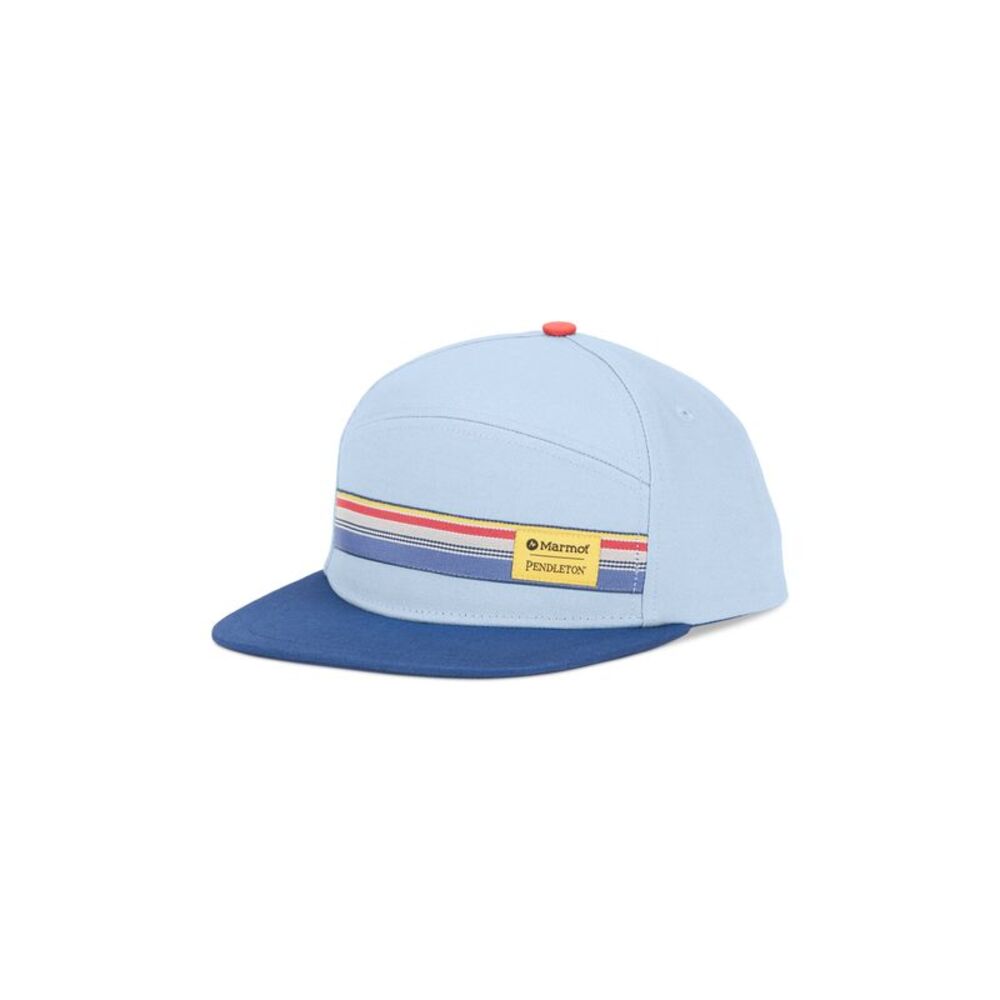 Marmot Blue Retro Snapback Hat